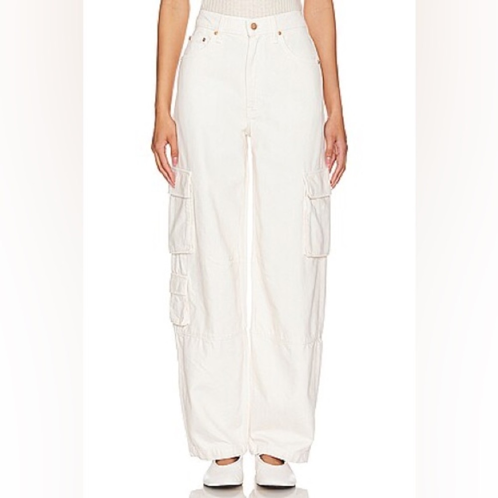 MOTHER Snacks! Women’s The Side Dish Cargo Skimp Denim Jeans - Picture 8 of 8